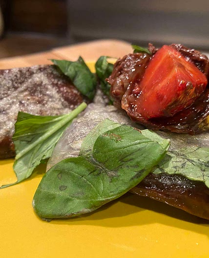 Strawberry, Chocolate and Basil Spring Rolls