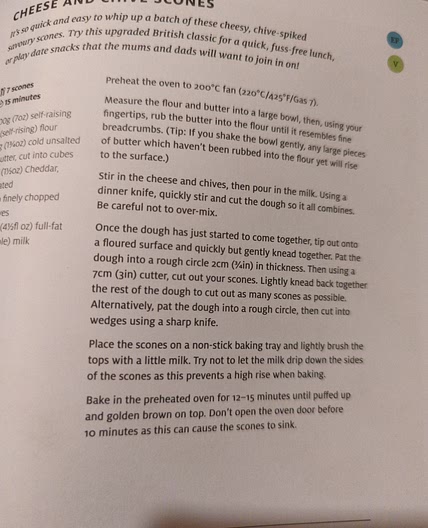 Cheese and chive scones