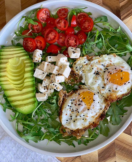Fried eggs for breakfast 