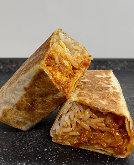 Chicken tikka masala wrap