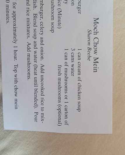 Mock Chow Mein