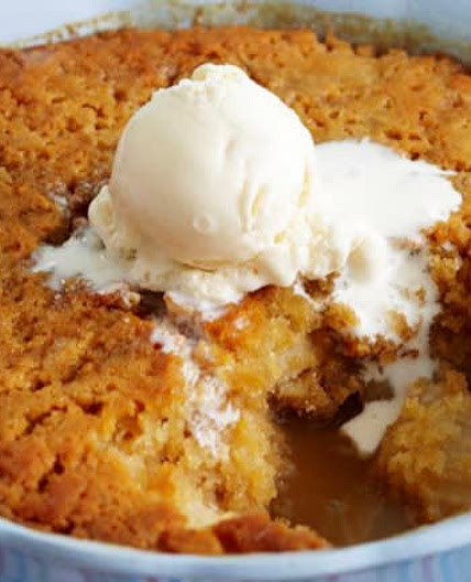 Caramel Apple self-saucing pudding