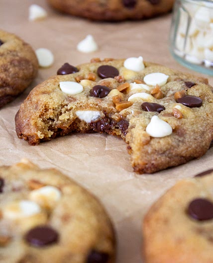 White Chocolate Toffee Cookies