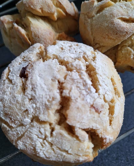 Vegan Cherry Bakewell Scones