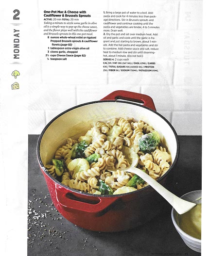One-Pot Mac & Cheese with Cauliflower & Brussels Sprouts
