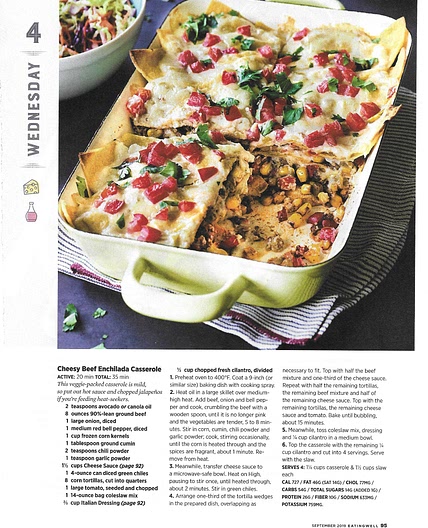 Cheesy Beef Enchilada Casserole