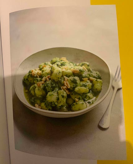 Kale and walnut pesto gnocchi (pg 150)
