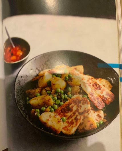 Bombay potato hash with halloumi (pg 178)