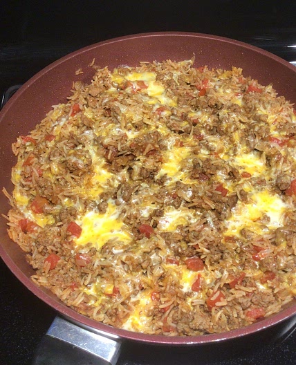 Taco rice bake