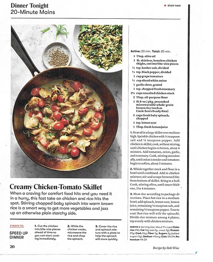 Creamy Chicken Tomato Skillet