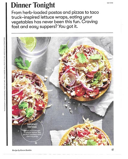 Black Bean Tostadas with Cabbage Slaw