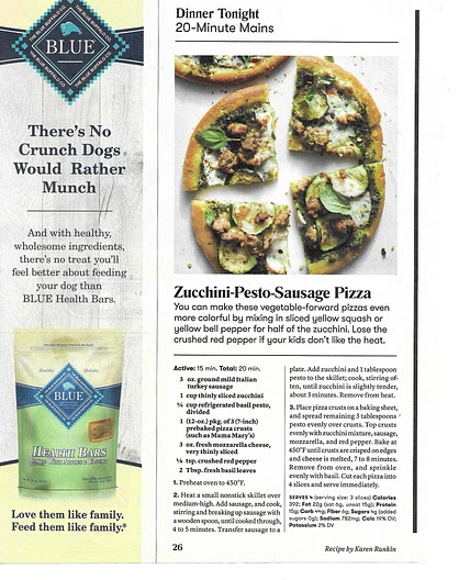 Zucchini Pesto Sausage Pizza