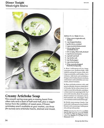 Creamy Artichoke Soup