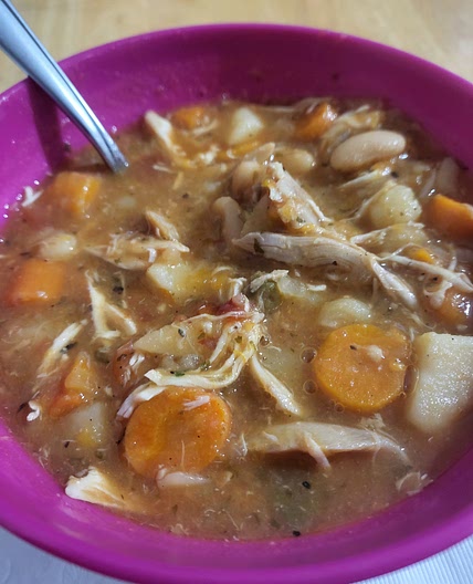 Instant pot Chicken veggies soup