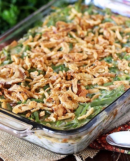 Grammie Kim’s Best Vegan Green Bean Casserole
