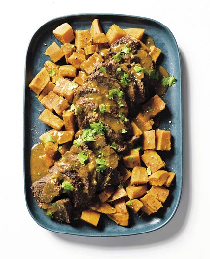 Jamaican Pot Roast w/ Sweet Potatoes 