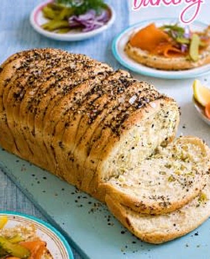 Cream Cheese, Chili, & Onion Bagel Loaf