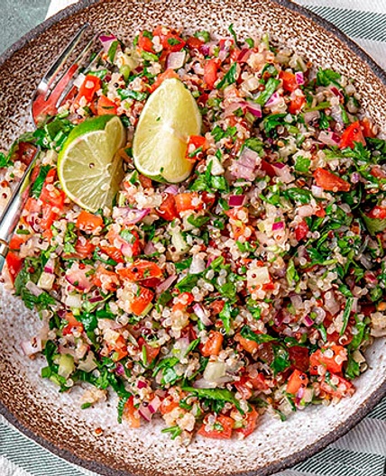 Quinoa & Carrot Top Tabouli