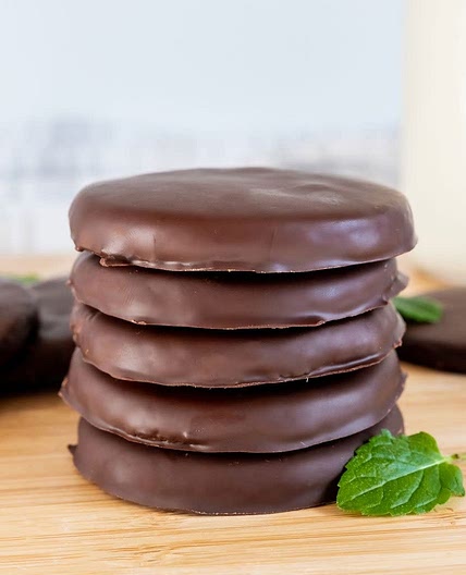Homemade Thin Mint Cookies 