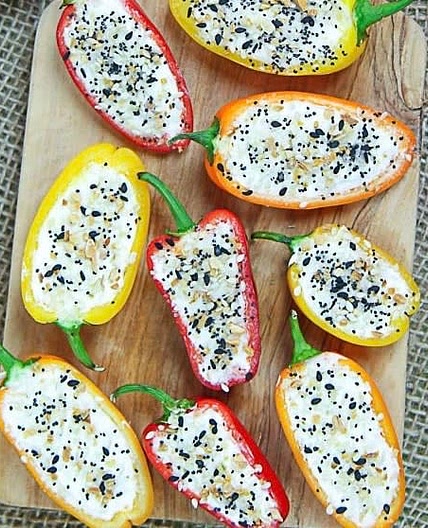 Cream Cheese Stuffed Mini Peppers