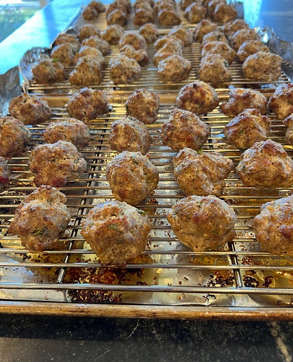 Classic Spaghetti and Meatballs for a Crowd Cook's Illustrated. Serves 12
