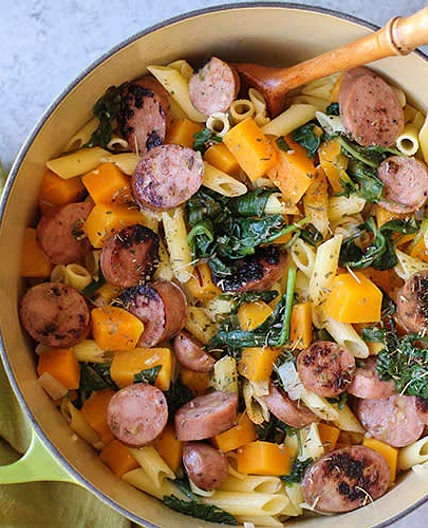 Sausage and Butternut Squash Pasta