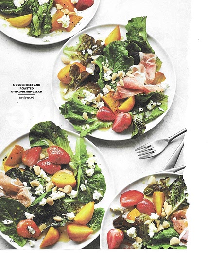 Golden Beet and Roasted Strawberry Salad
