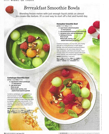Cantaloupe Smoothie Bowl