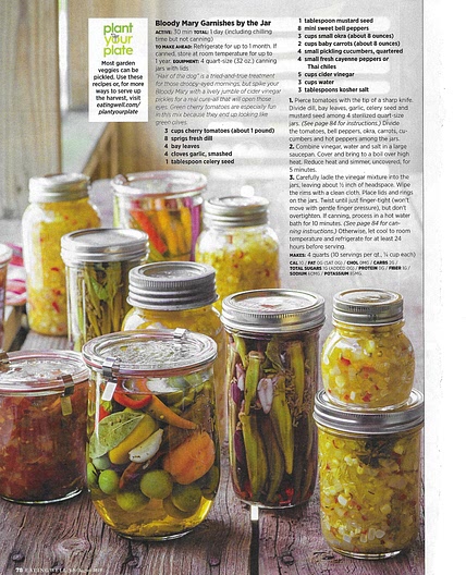 Bloody Mary Garnishes