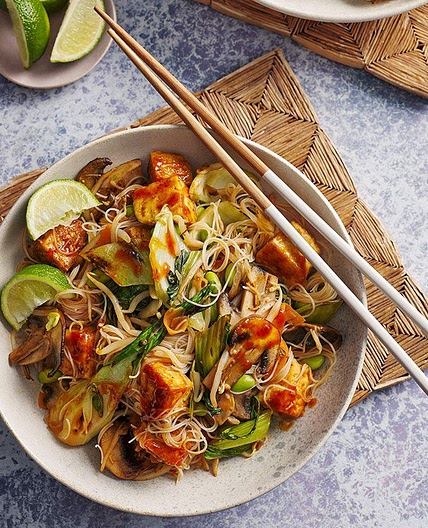 Sticky tofu noodles