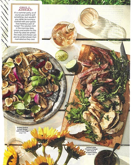 Grilled Lime Chicken & Steak w Herb and Arugula Salad