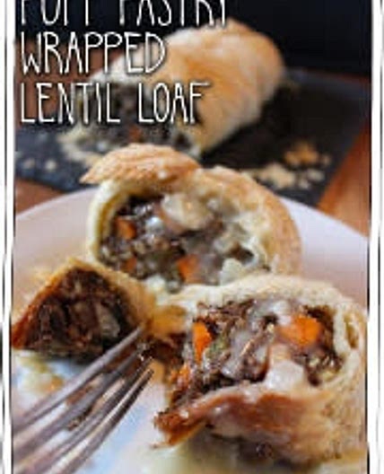 Puff Pastry Wrapped Lentil Loaf