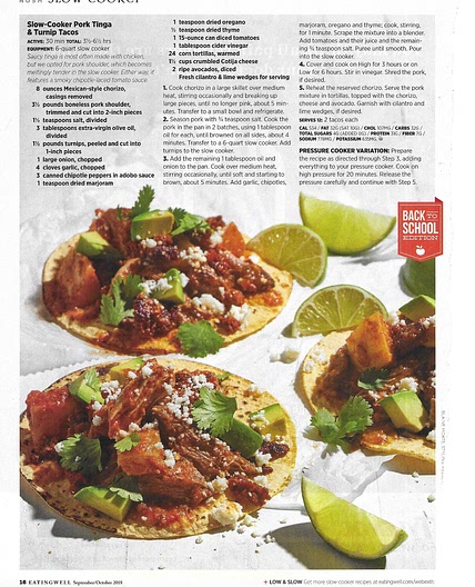 Slow-Cooker Pork Tinga & Turnip Tacos