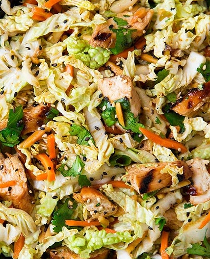 Shanghai Chicken Salad with Sesame Ginger Vinaigrette