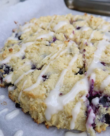 Almond Flour Lemon Blueberry Scones