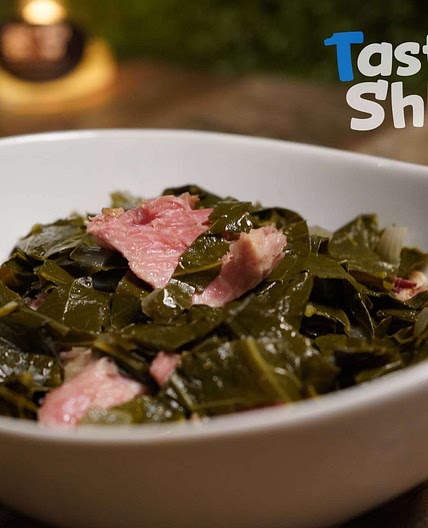 Homemade Southern Style Collard Greens w/ Turkey Tail