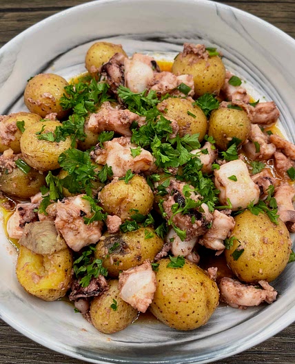 Octopus with  Petite Potatoes