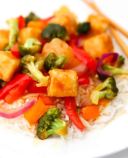Sweet and Sour Tofu 