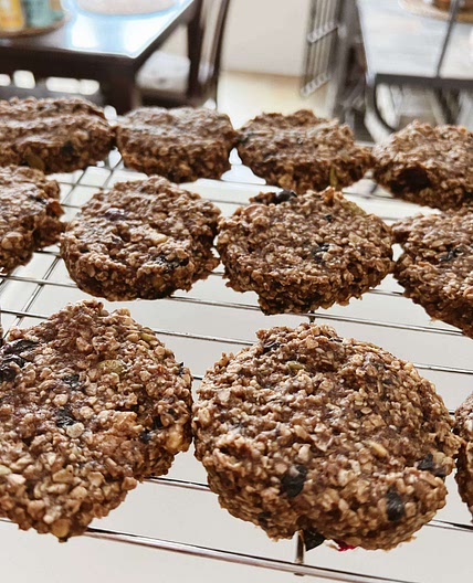 Blueberry Walnut Breakfast Cookies