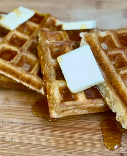 Overnight Yeasted Waffles 