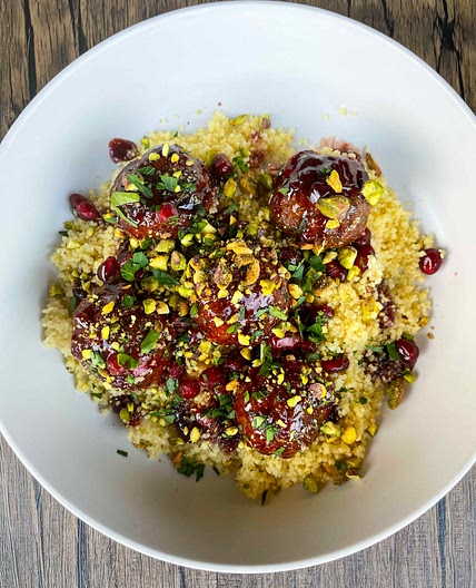 Pomegranate and Pistachio Meatballs