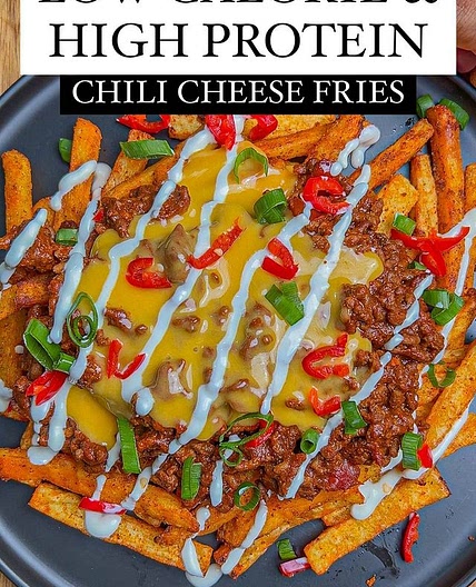MACRO FRIENDLY CHILI CHEESE FRIES🍟