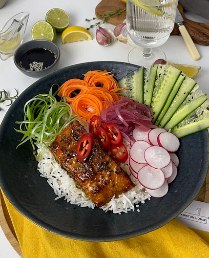 Salmon Poke (POH- keh) Bowl