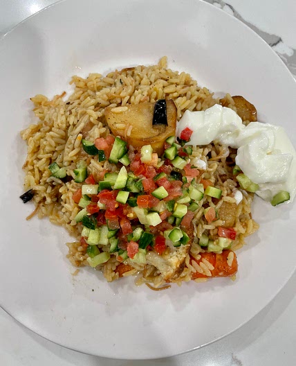 Vegetarian makloubeh