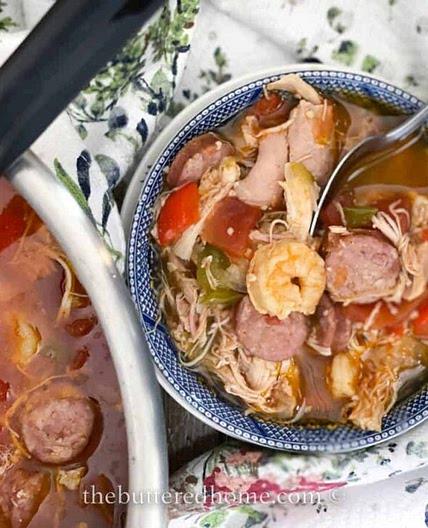 Easy Jambalaya with Shrimp, Sausage and Chicken