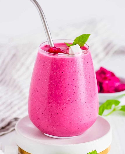 Nina's Pitaya Dragon Fruit and Passion Fruit Smoothie