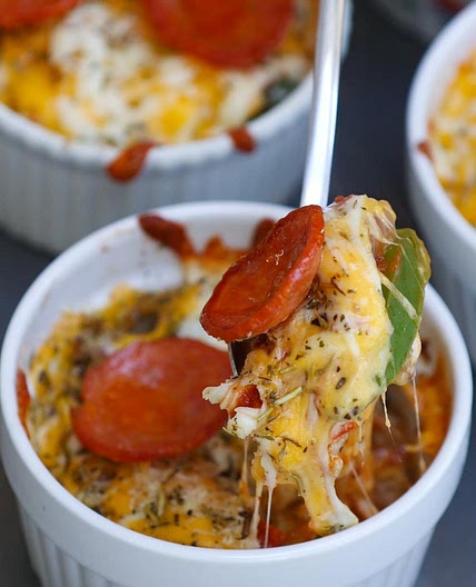 Crustless Pizza Bowls