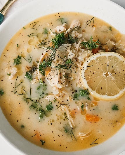 Greek-Style Lemon Chicken Soup
