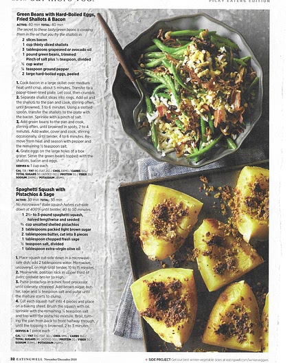 Green Beans with Hard Boiled Eggs, Fried Shallots and Bacon