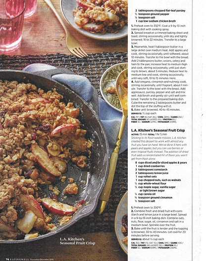 L.A. Kitchen's Seasonal Fruit Crisp